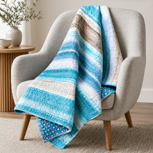 Darwin Reversible Cotton Throw